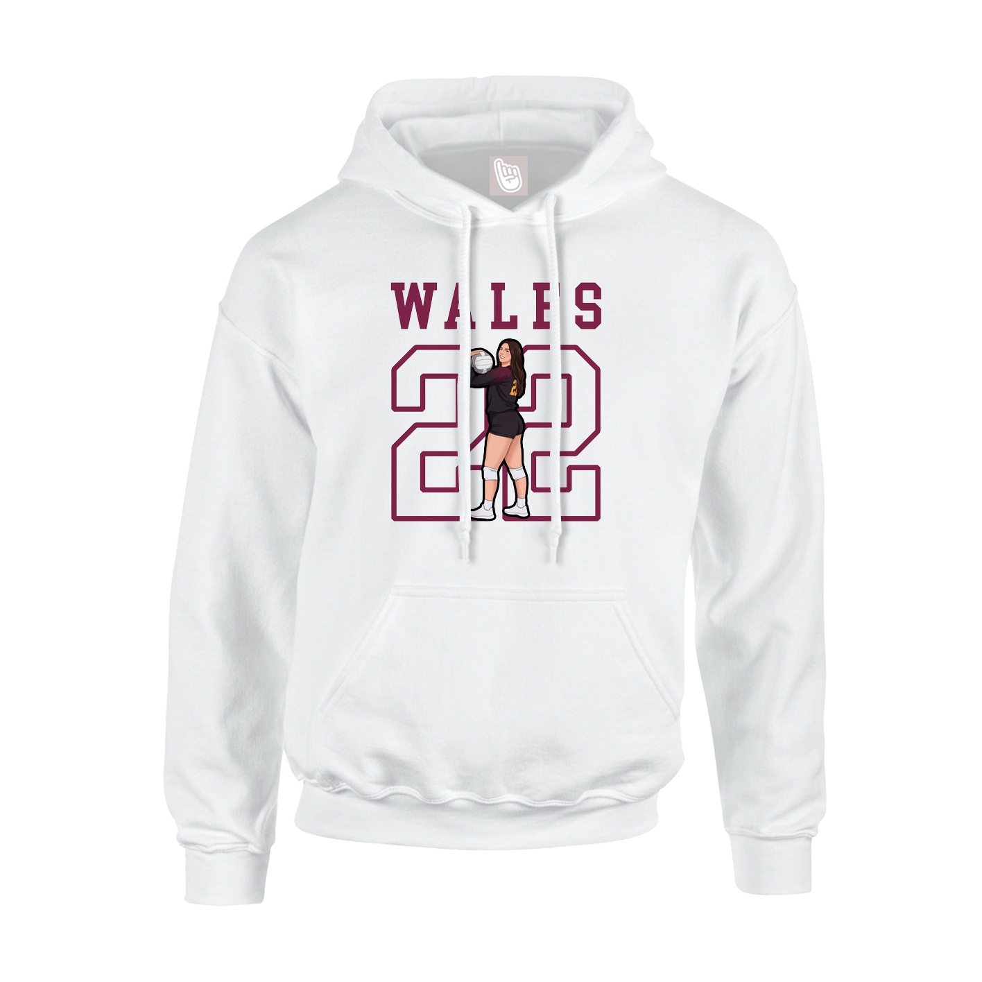 Hoodie — Shirsey in White