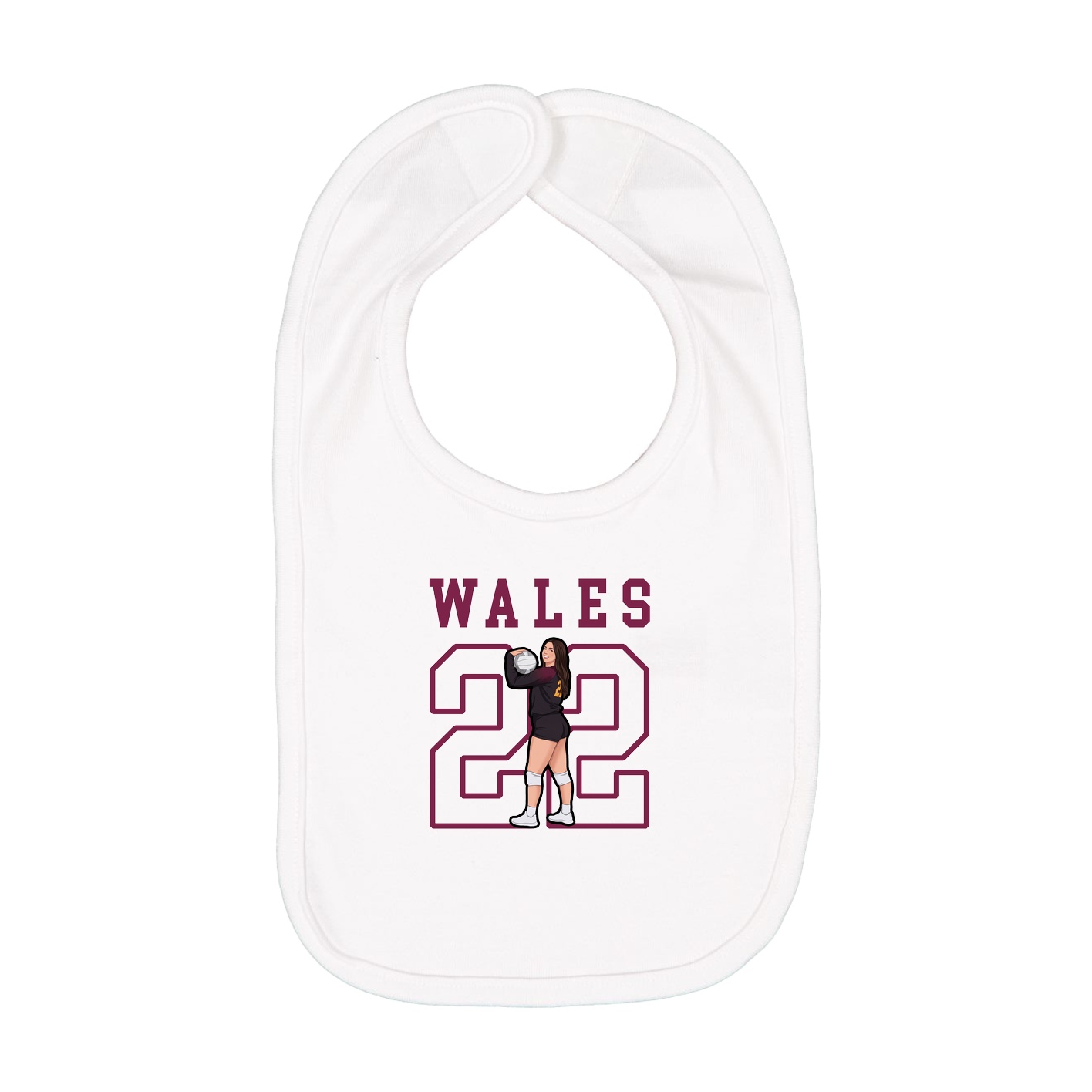 Infant Bib — Shirsey in White