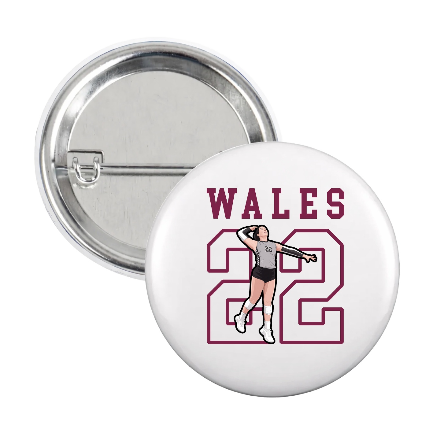 Game Day Button — Shirsey in White