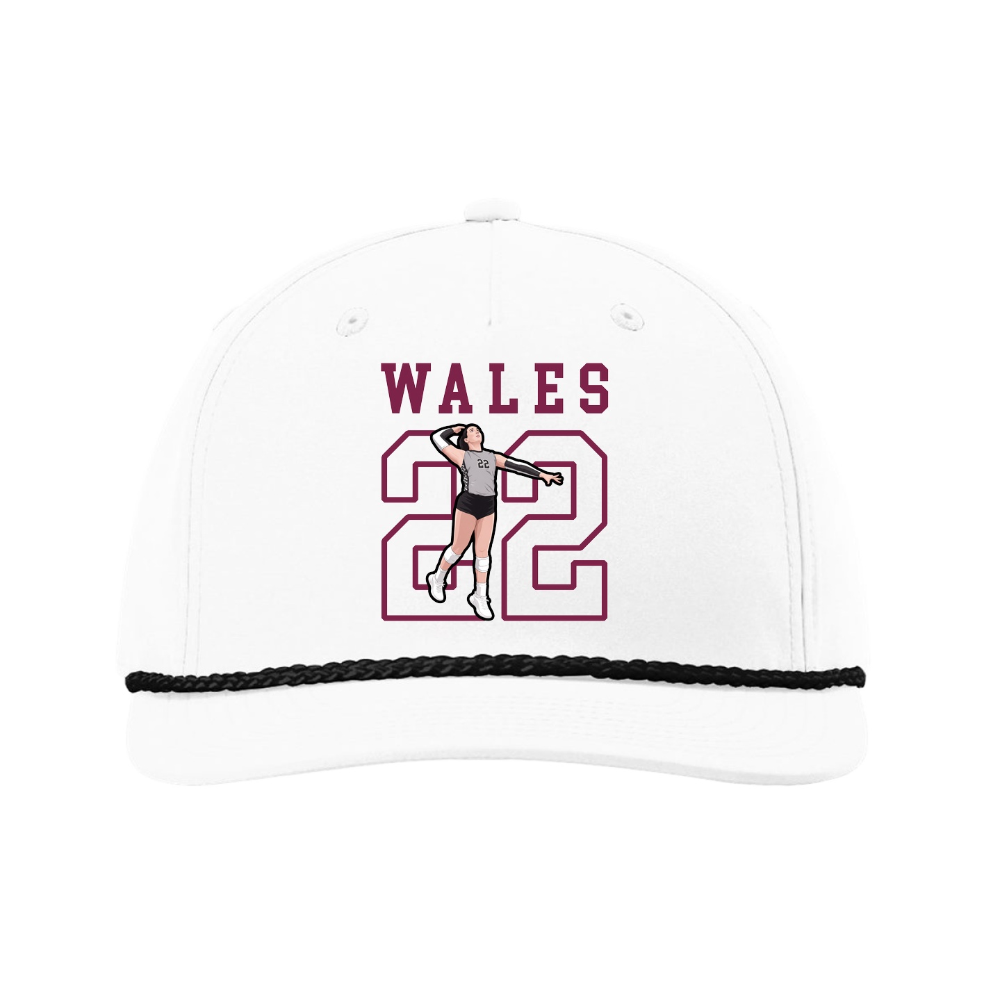 Five-Panel Classic Rope Cap — Shirsey in White