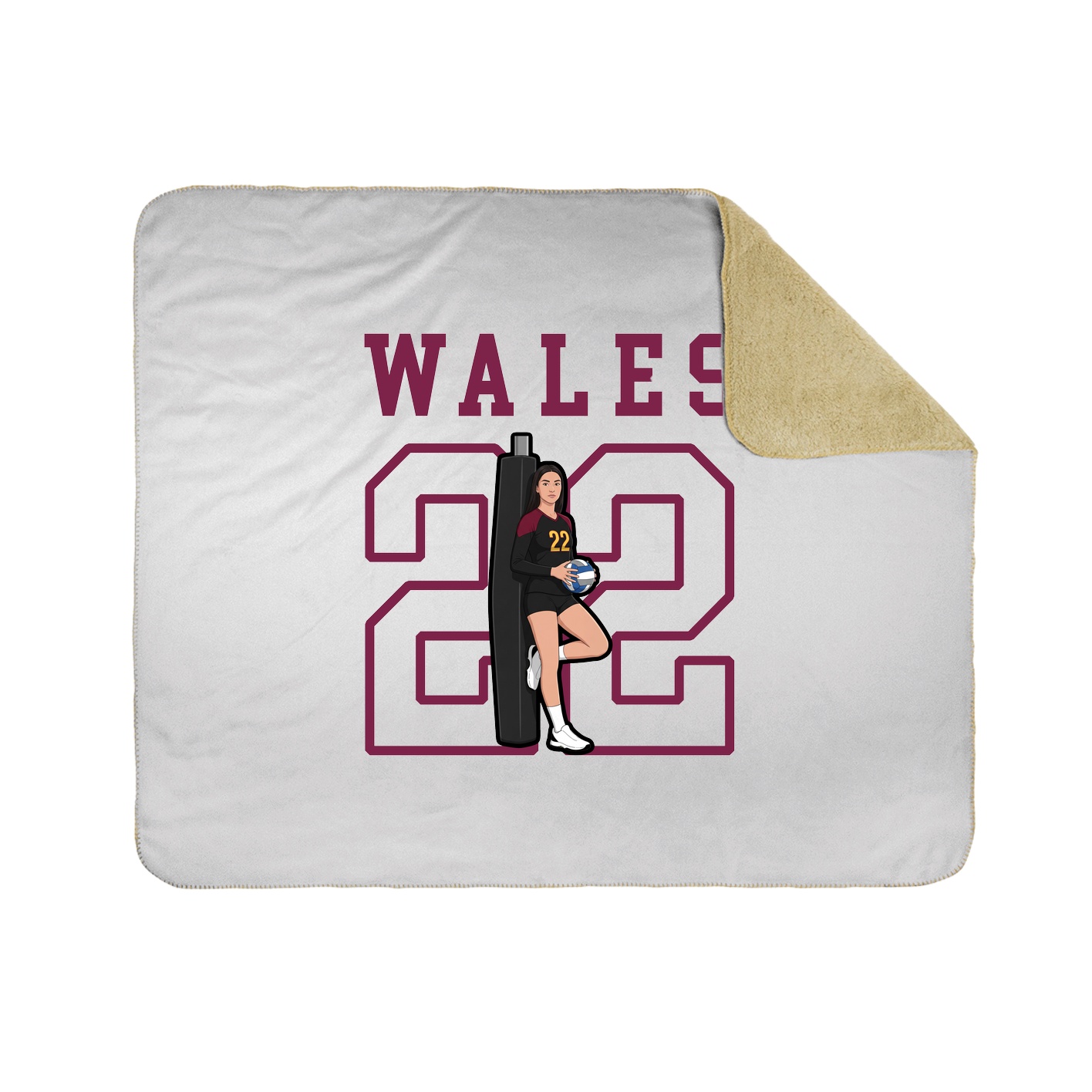 Throw Blanket — Shirsey in White