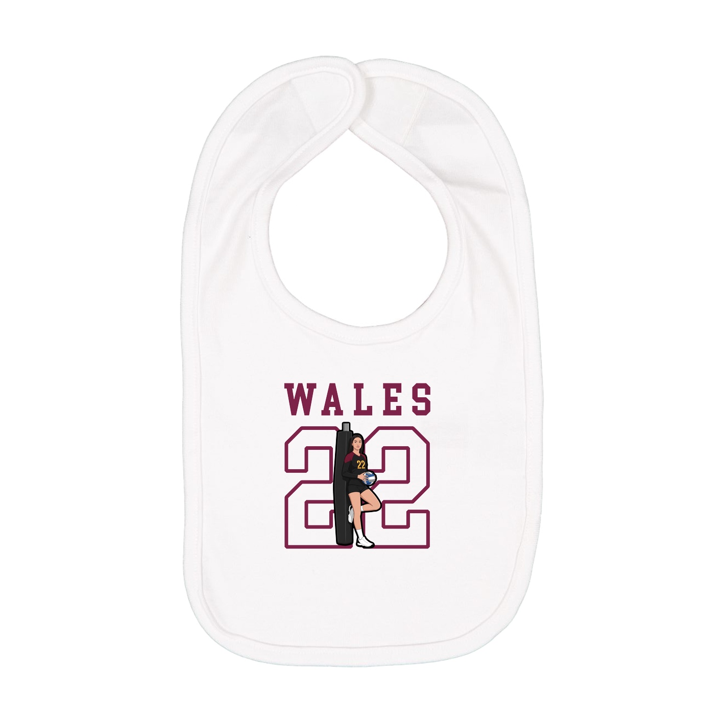 Infant Bib — Shirsey in White