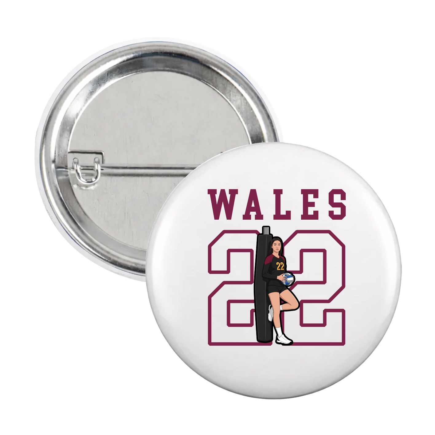 Game Day Button — Shirsey in White