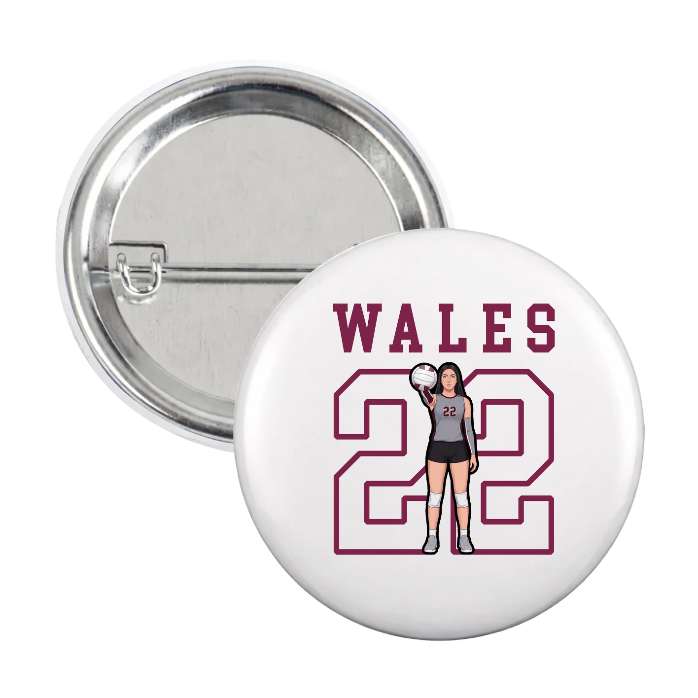 Game Day Button — Shirsey in White