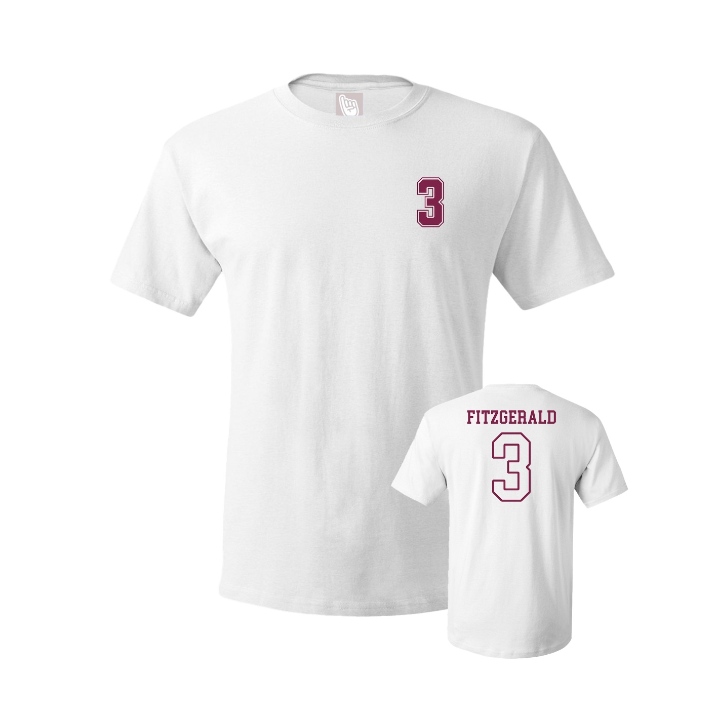 Youth Tee — Chest Back in White