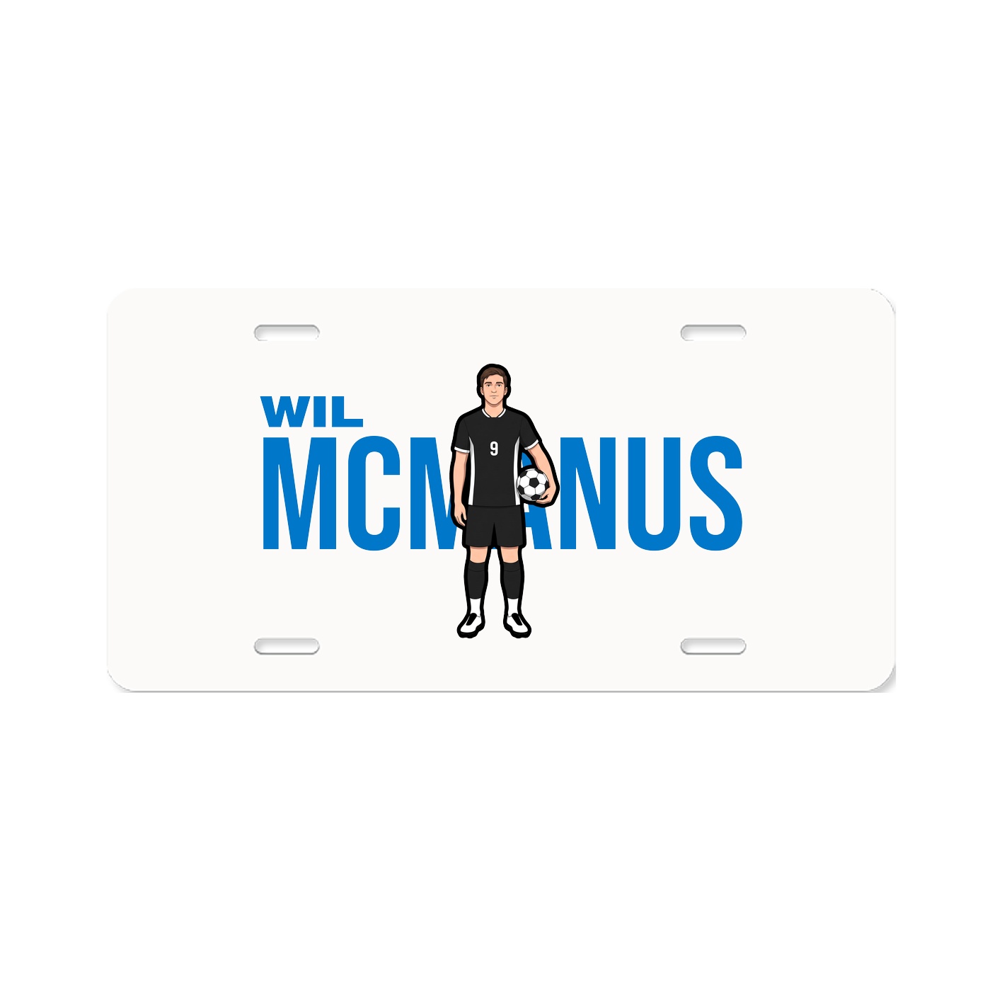 License Plate — Player Name in Classic