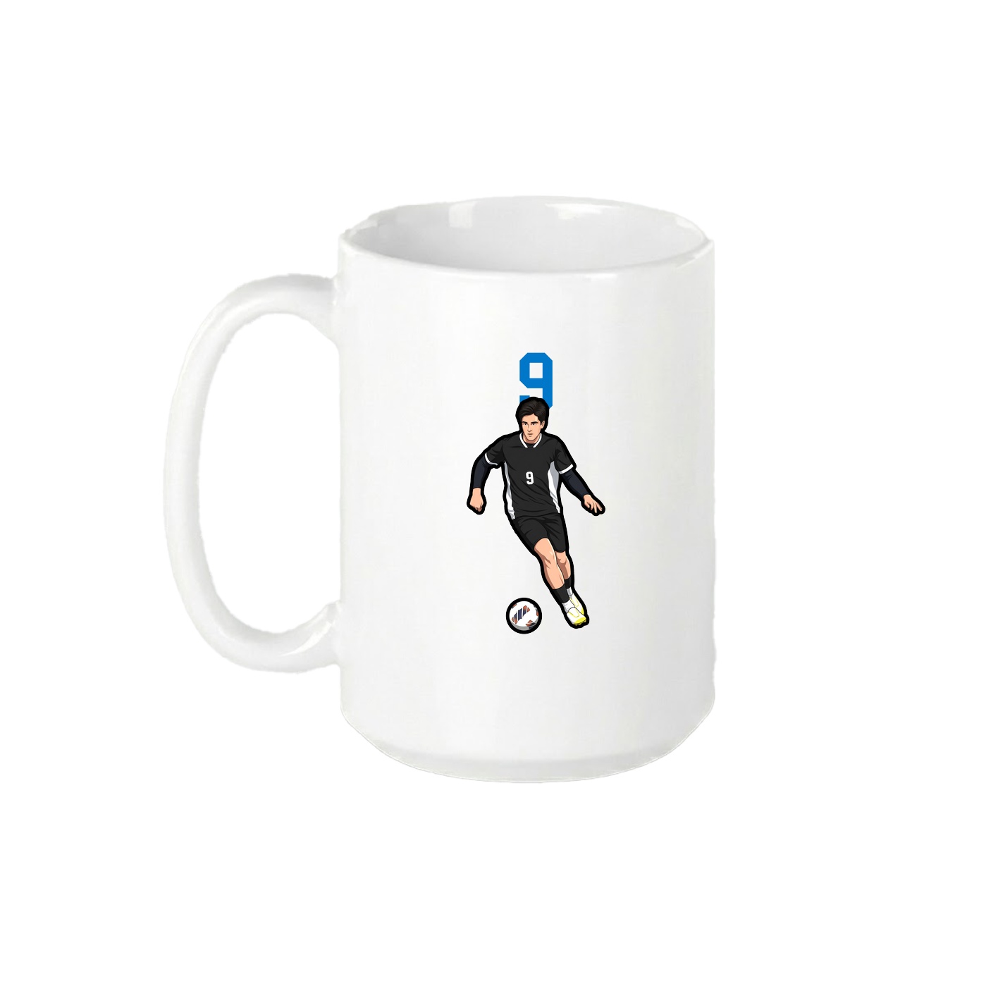 15oz Coffee Mug — Number Top in White