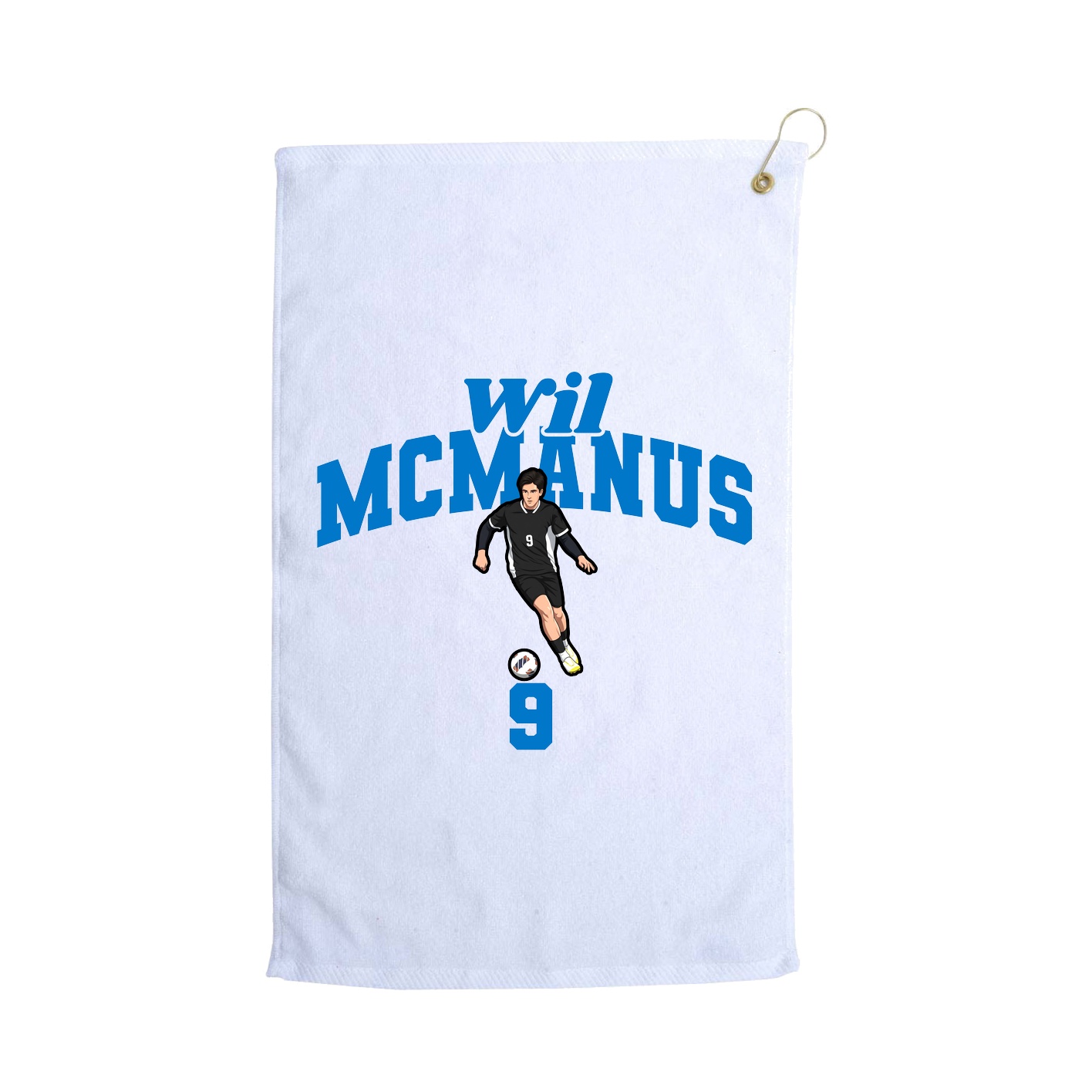 Golf Towel — Signature Arch in White