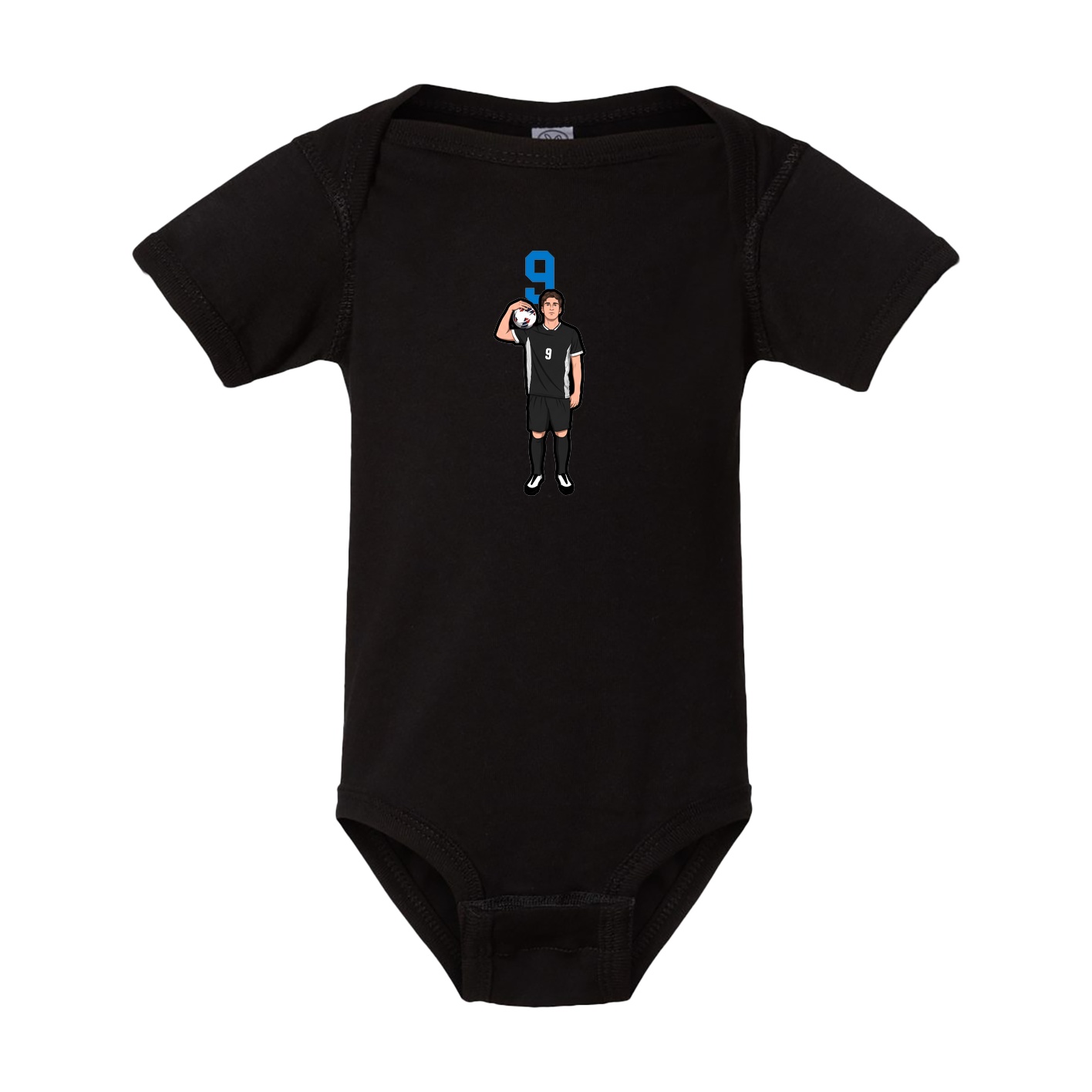 Baby Onesie — Number Top in Black