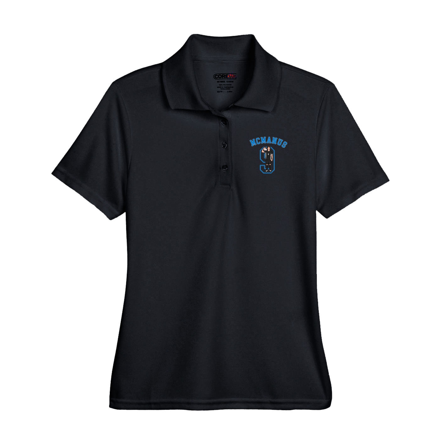 Performance Polo — Shirsey Arch in Black