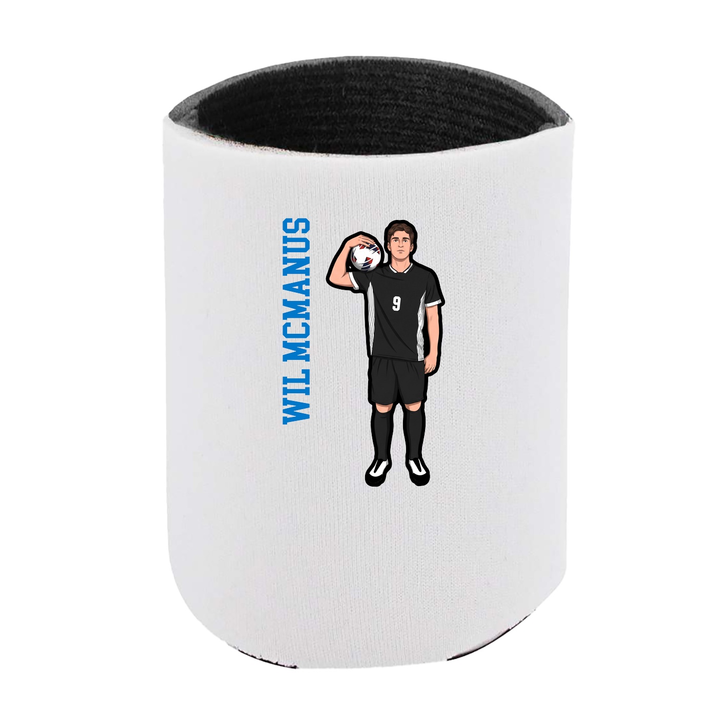 Can Holder — Name Vertical in White