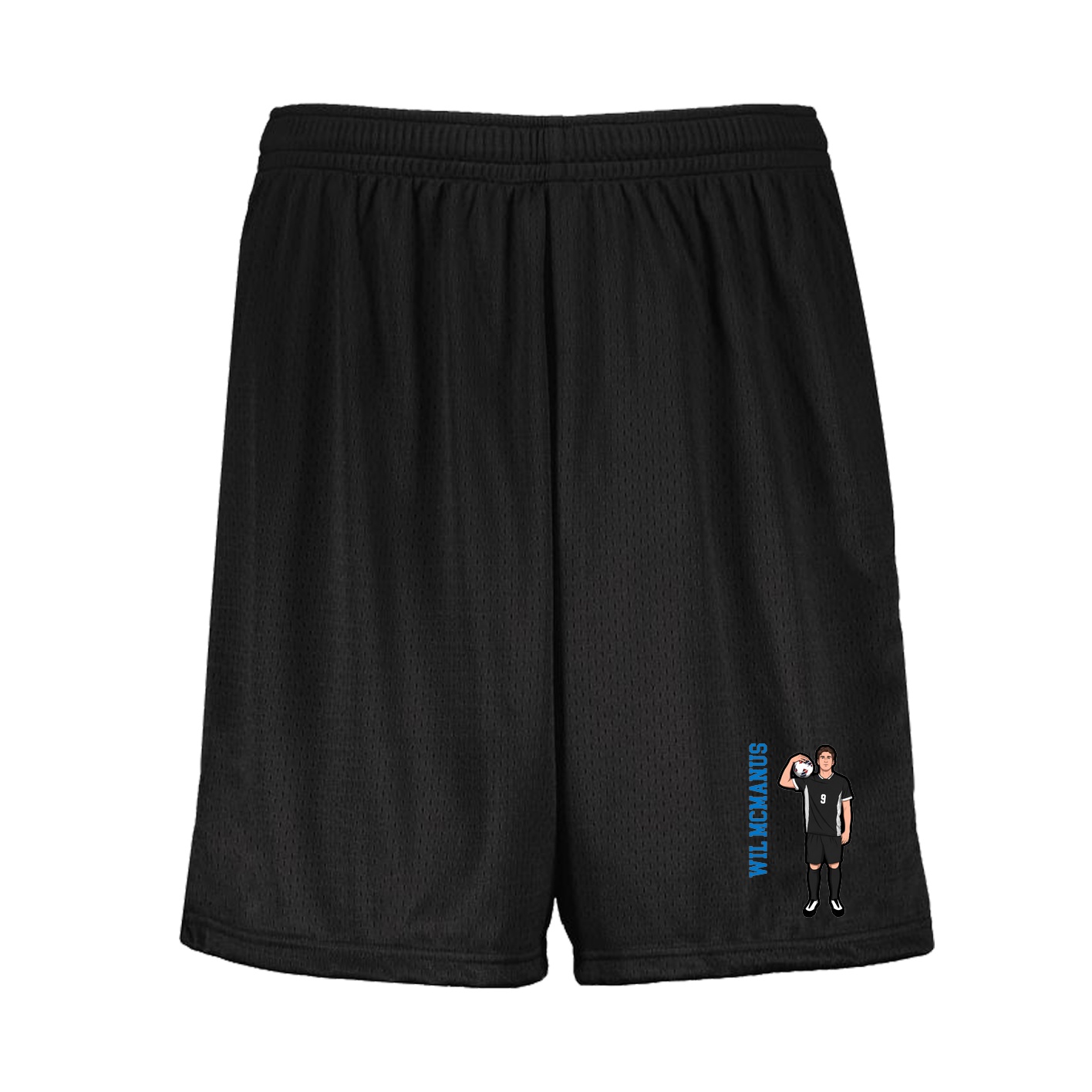 Shorts — Name Vertical in Black