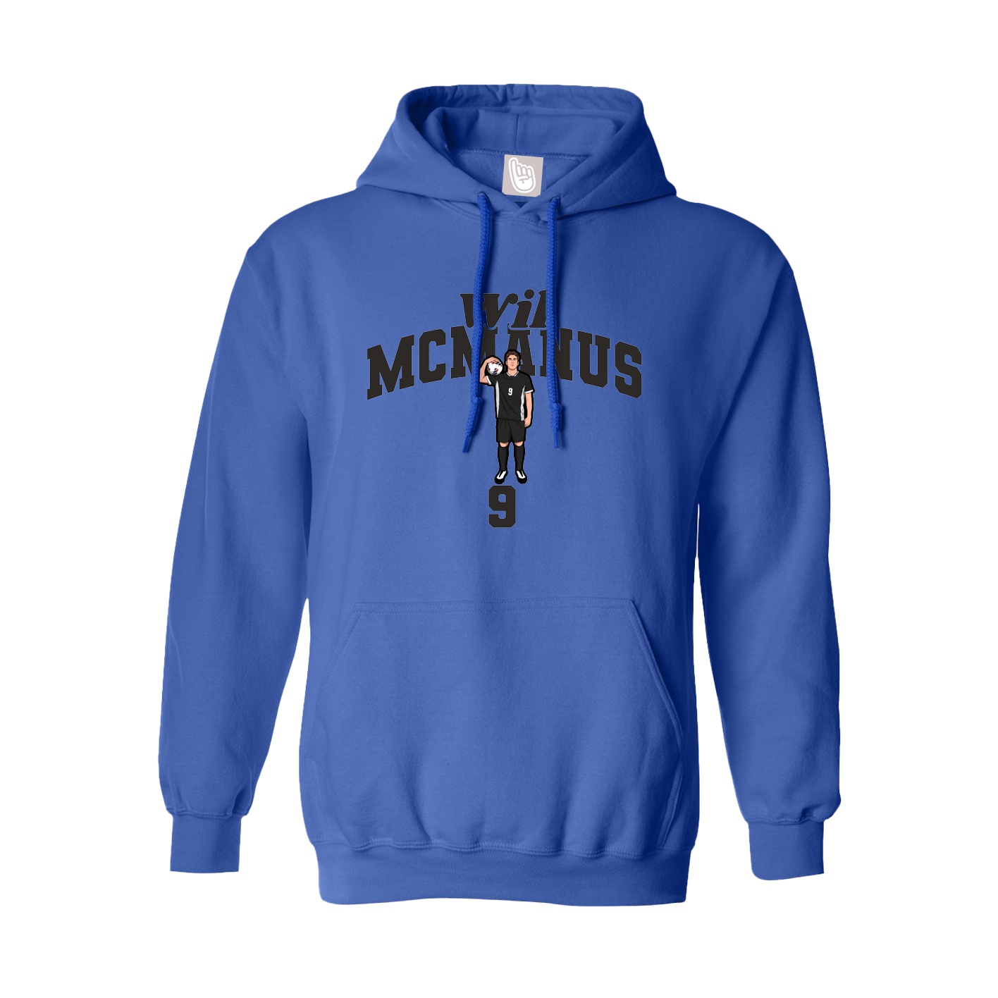 Youth Hoodie — Signature Arch in Royal