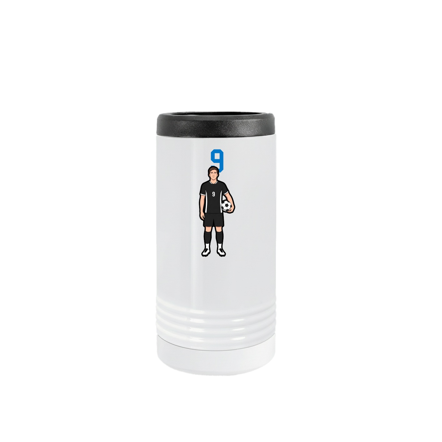 Slim Beverage Holder — Number Top in White