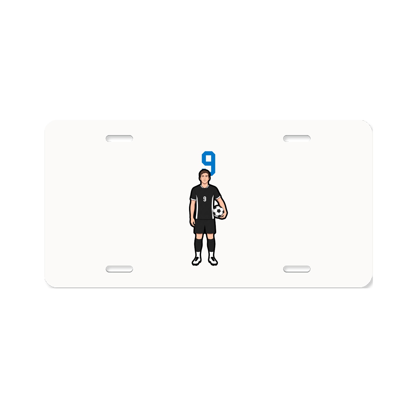 License Plate — Number Top in Classic