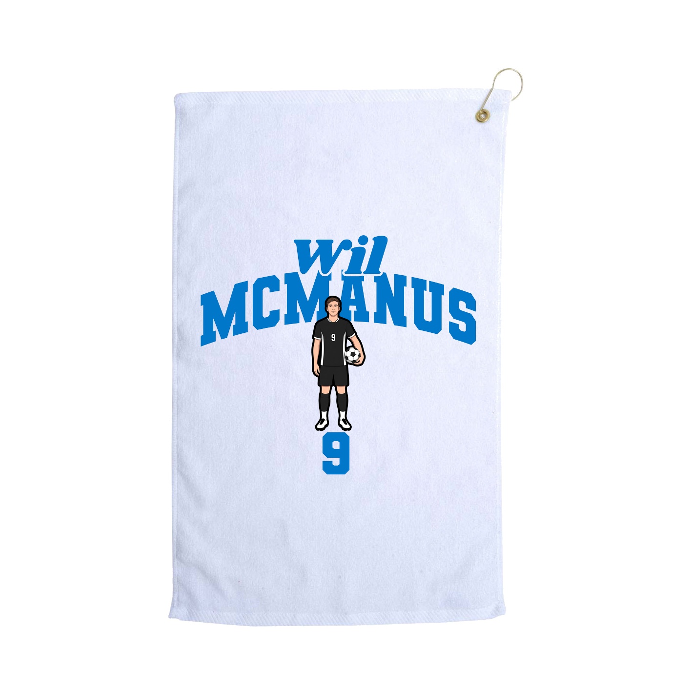 Golf Towel — Signature Arch in White