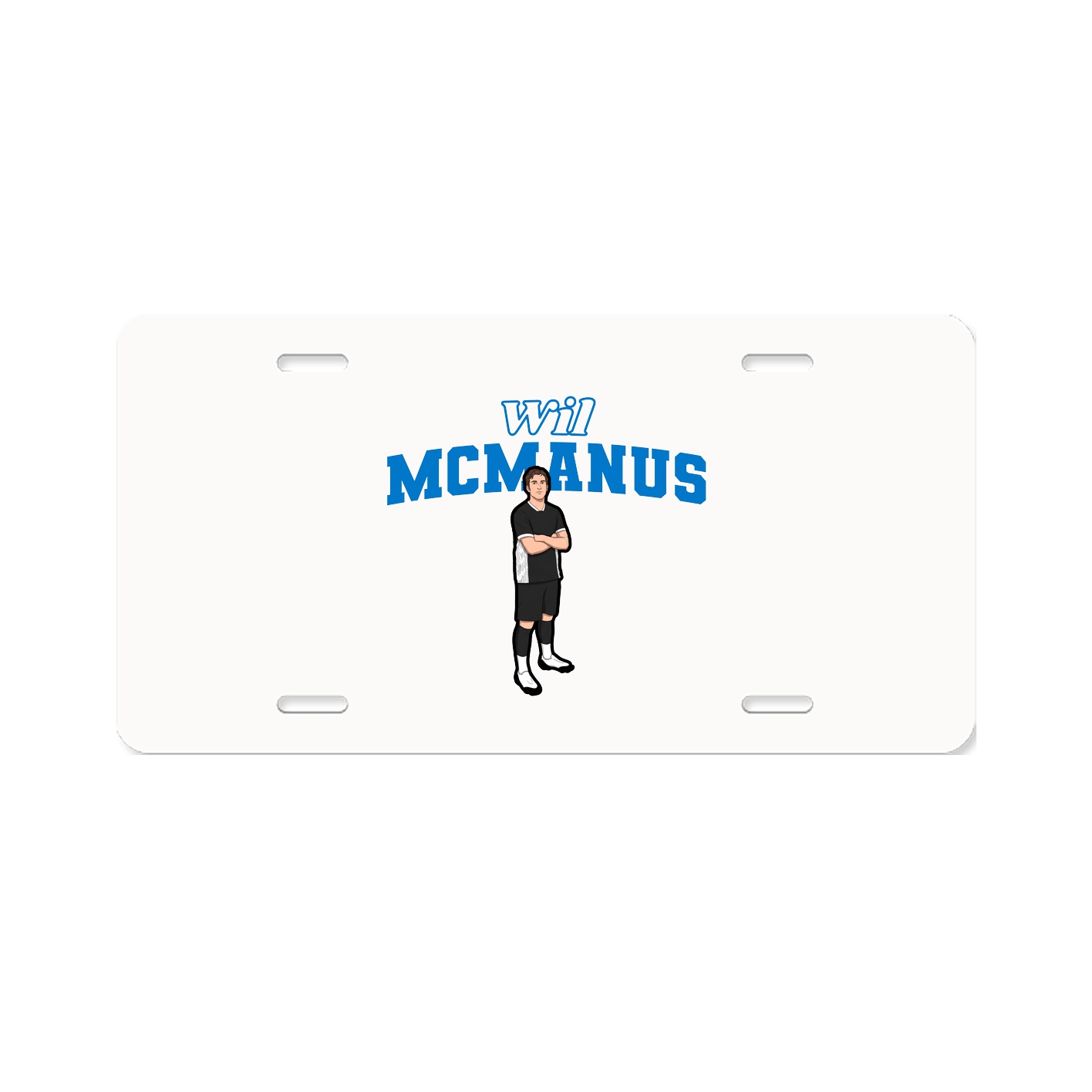 License Plate — Name Arch in Classic