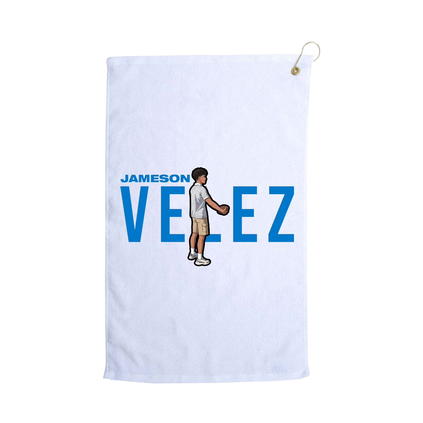 Golf Towel — Player Name in White