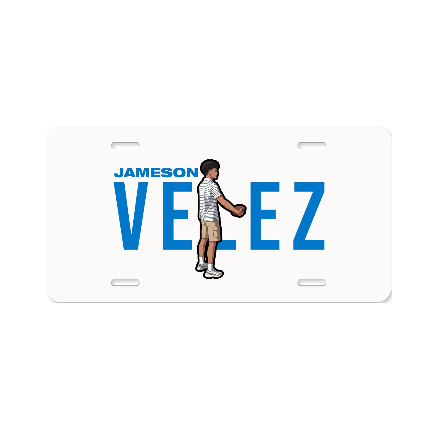License Plate — Player Name in Classic
