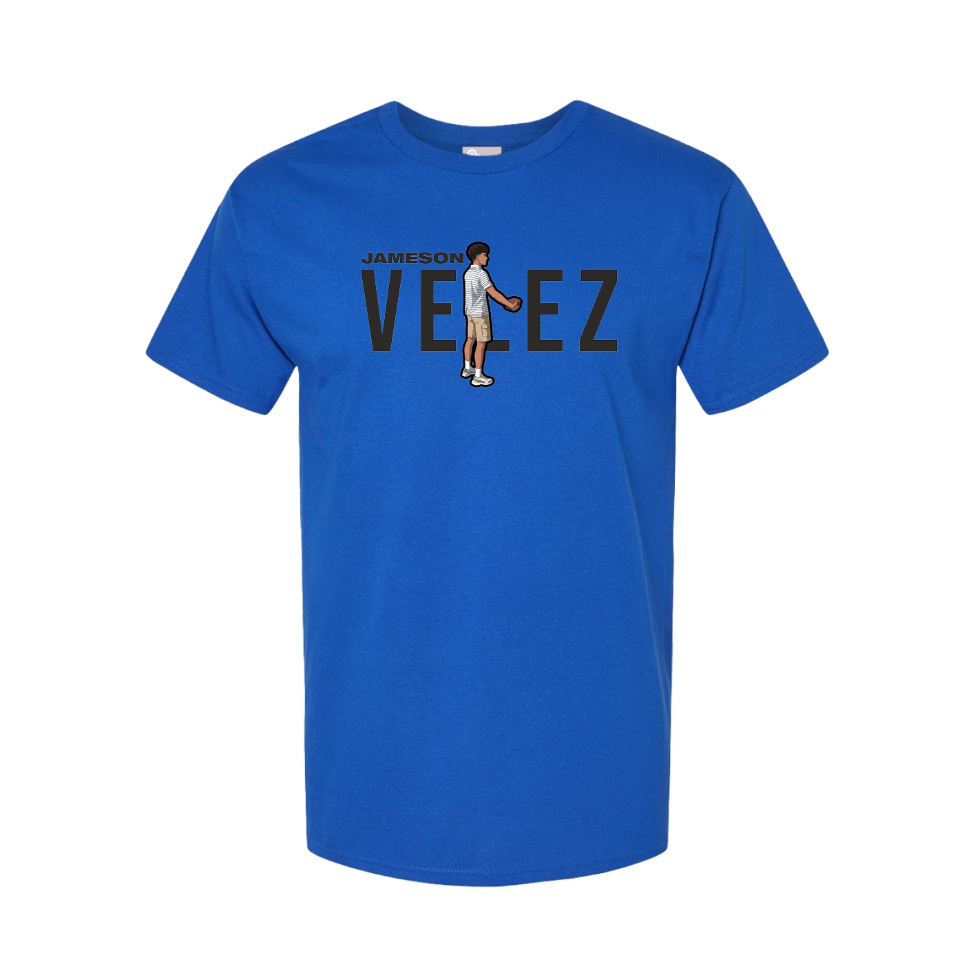 Youth Tee — Player Name in Royal