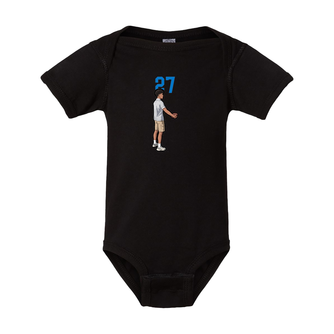 Baby Onesie — Number Top in Black