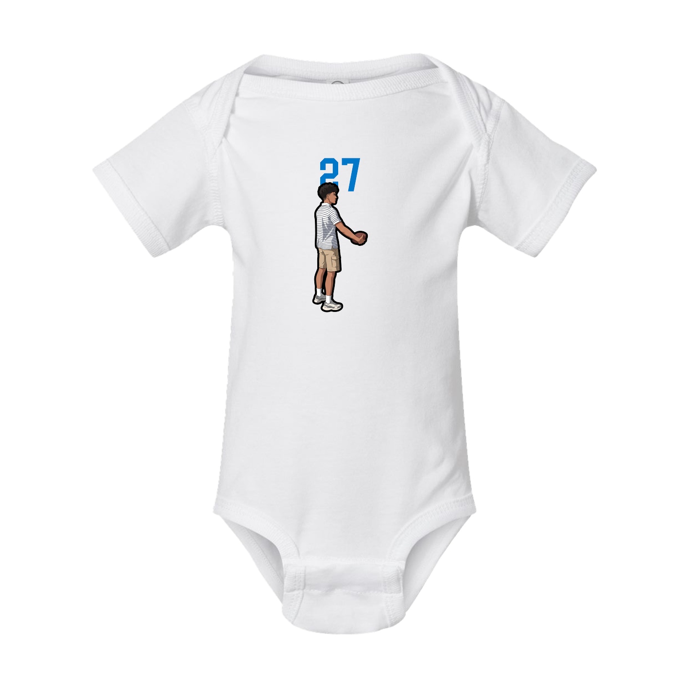 Baby Onesie — Number Top in White