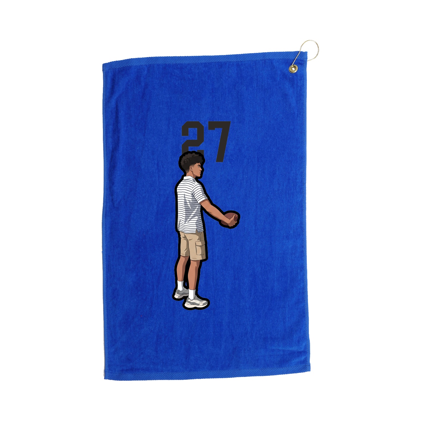 Golf Towel — Number Top in Royal