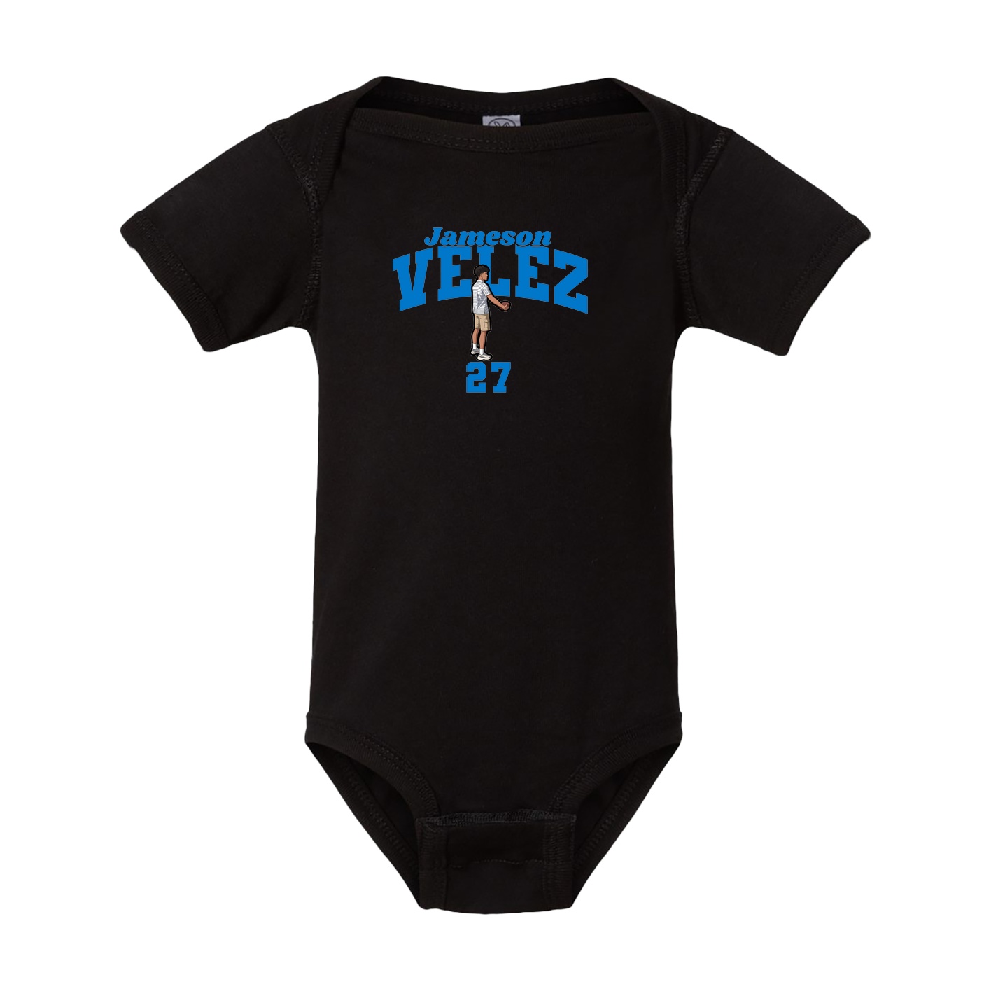 Baby Onesie — Signature Arch in Black
