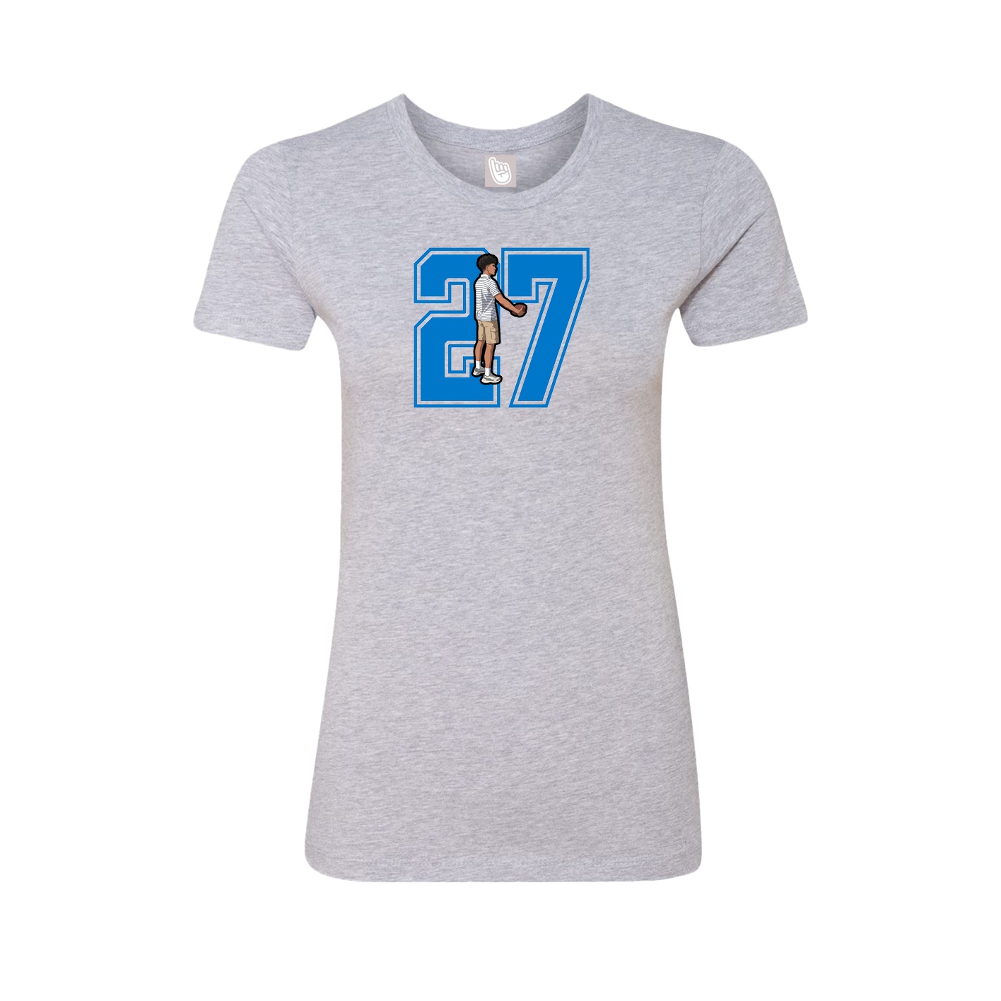 Womens Tee — Number in Grey