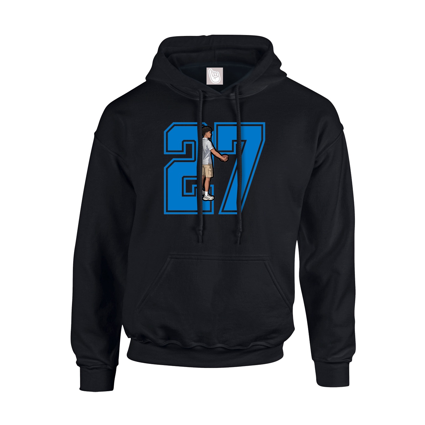 Hoodie — Number in Black