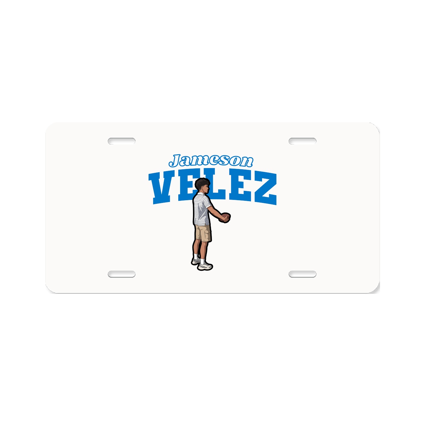 License Plate — Name Arch in Classic
