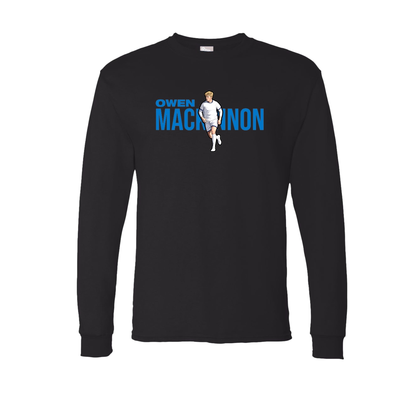 Long Sleeve Tee — Player Name in Black