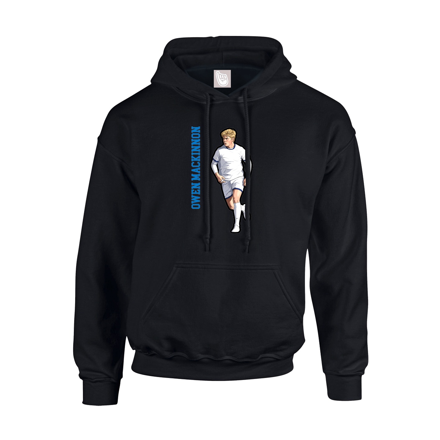 Hoodie — Name Vertical in Black