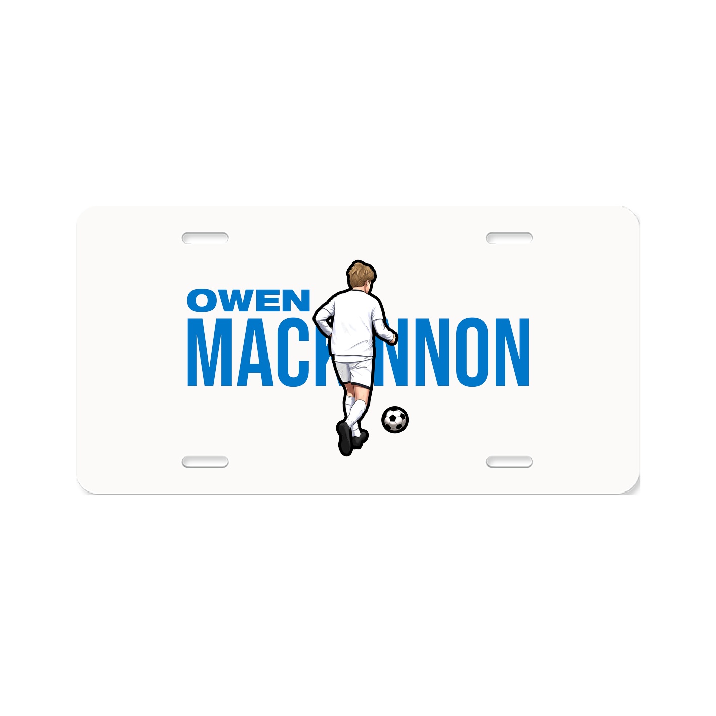 License Plate — Player Name in Classic