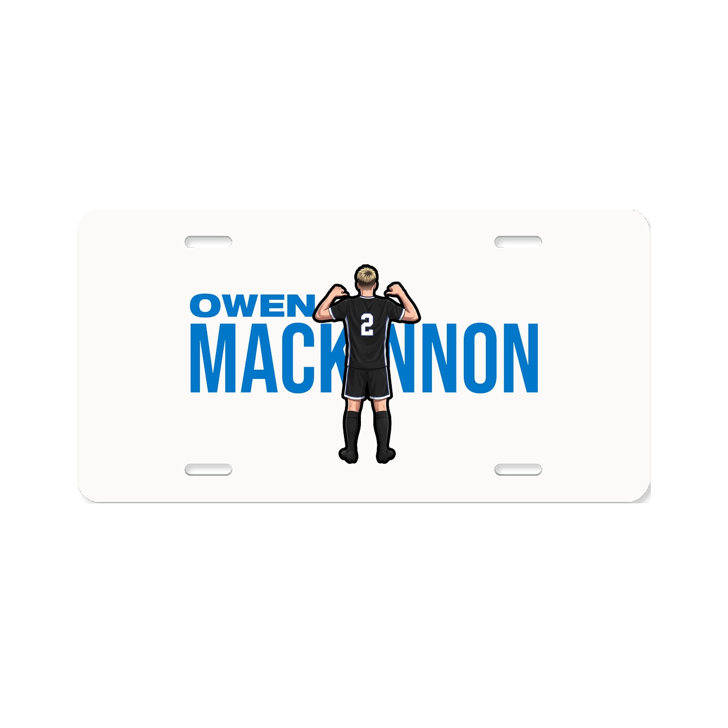 License Plate — Player Name in Classic