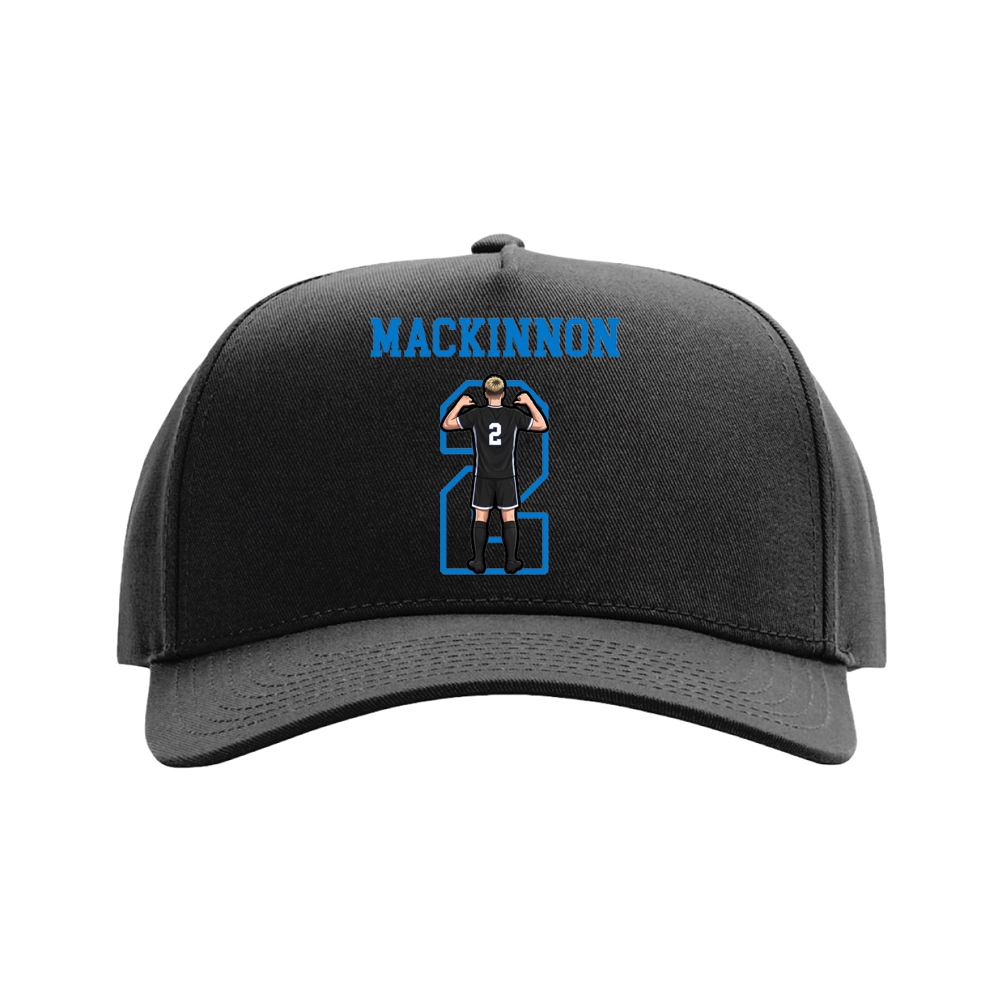 Full Fabric Five-Panel Champ Cap — Shirsey in Black