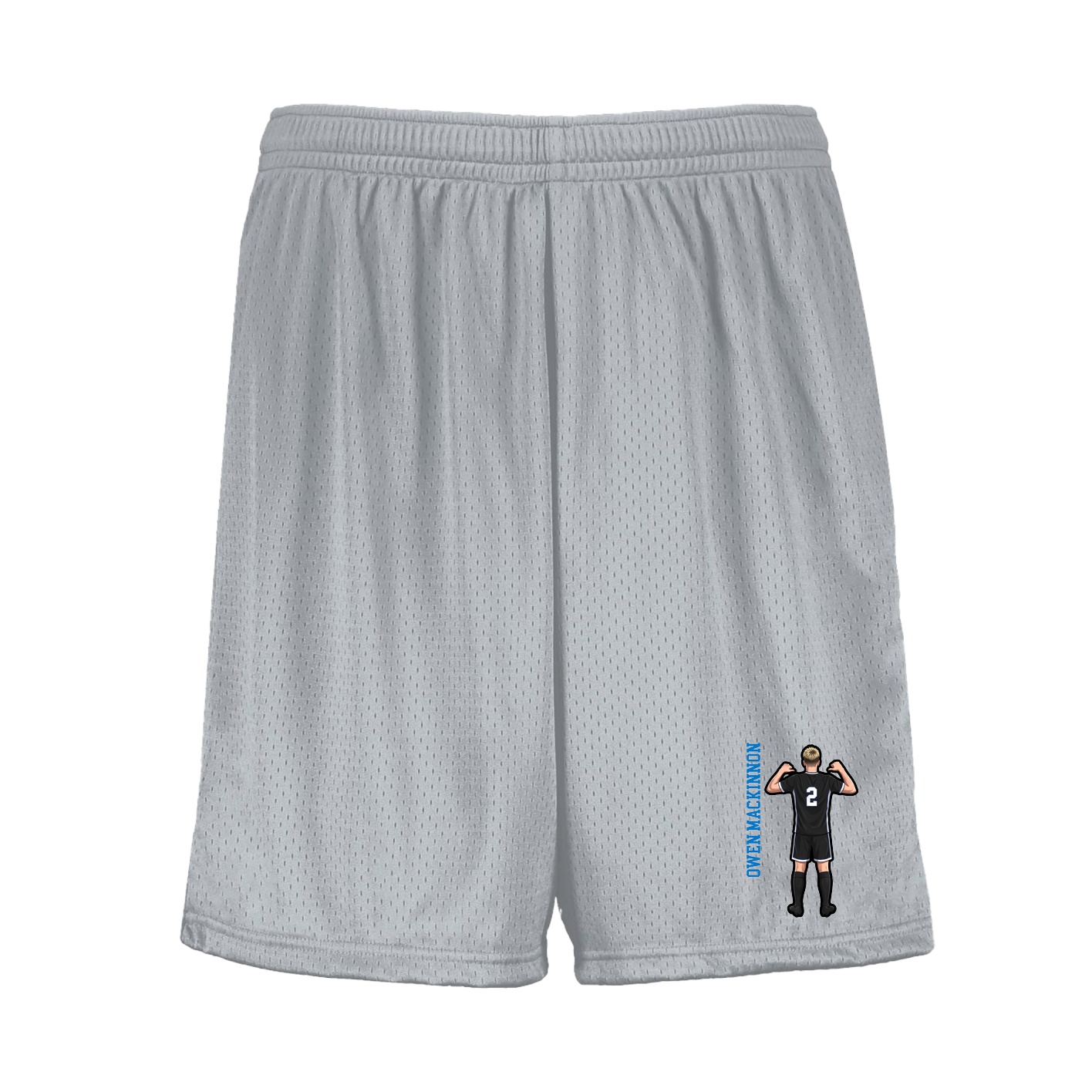 Shorts — Name Vertical in Silver