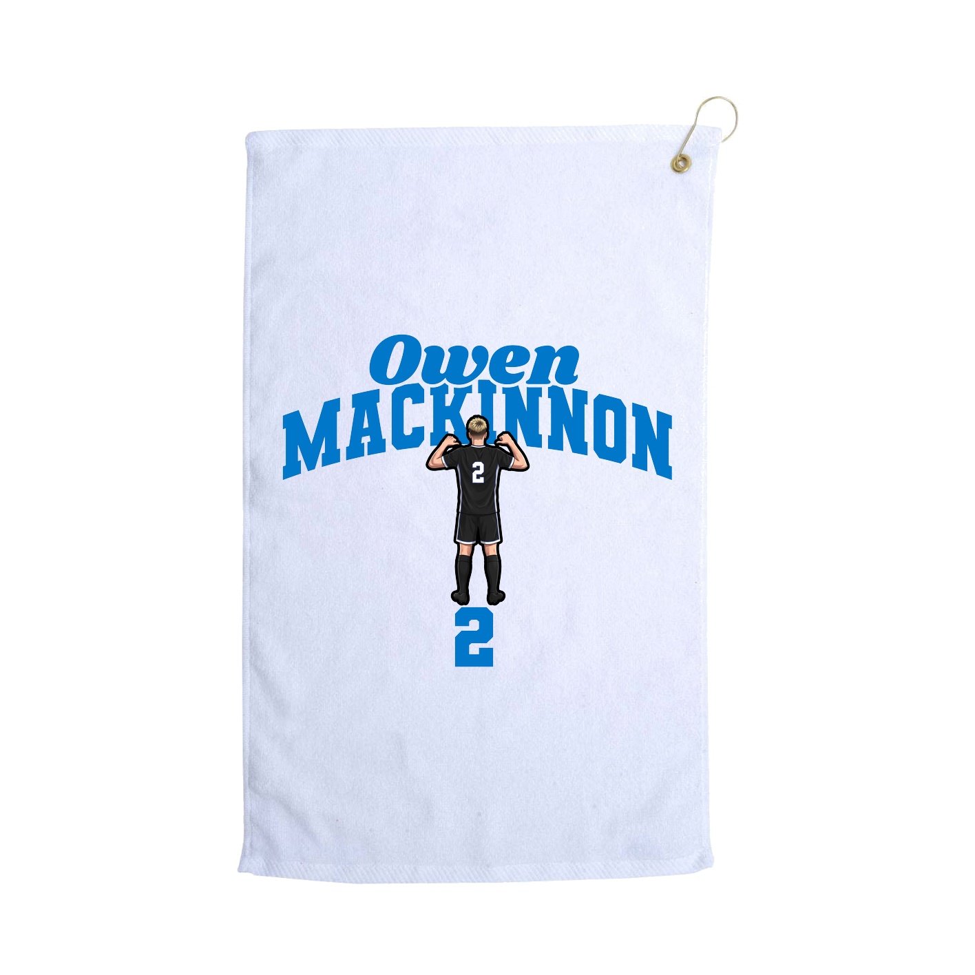 Golf Towel — Signature Arch in White