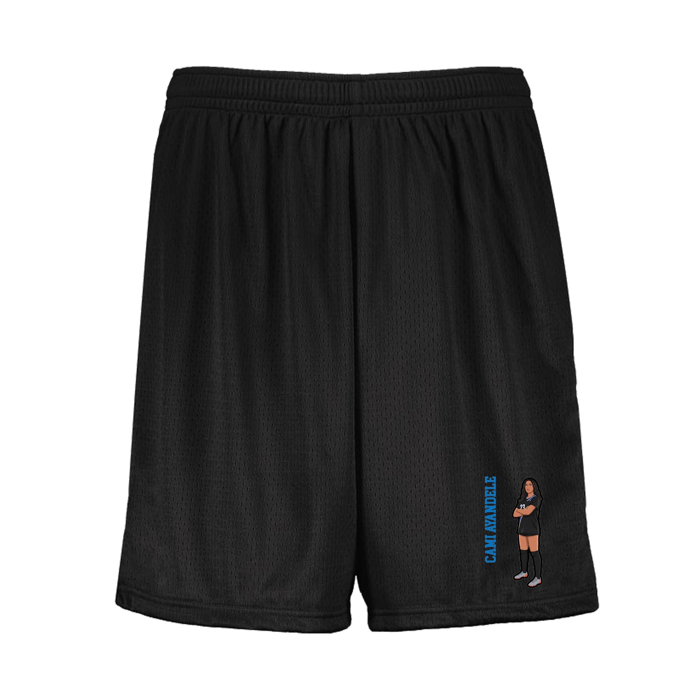Shorts — Name Vertical in Black