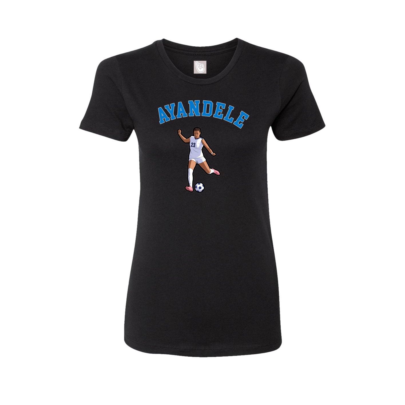 Fitted Women's Tee — Shirsey Arch in Black