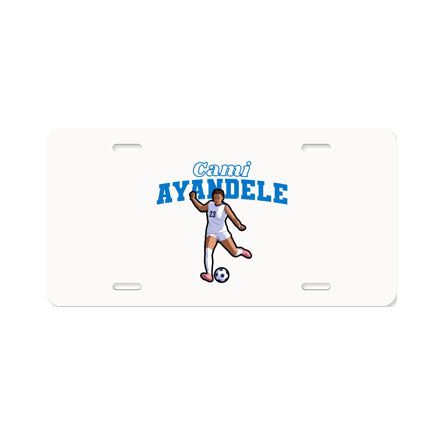License Plate — Name Arch in Classic