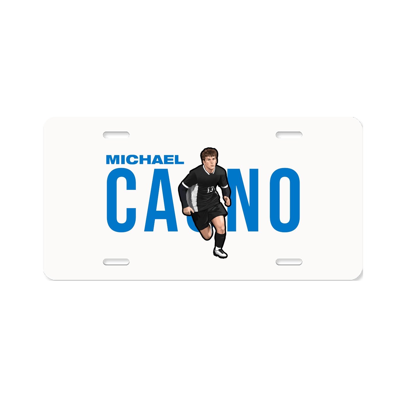 License Plate — Player Name in Classic