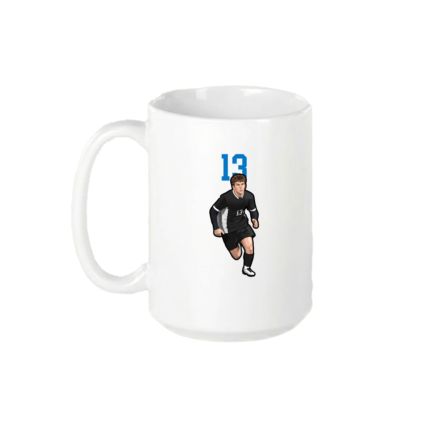 15oz Coffee Mug — Number Top in White