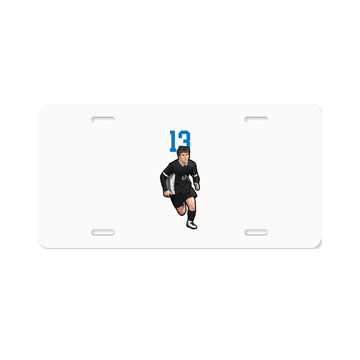 License Plate — Number Top in Classic