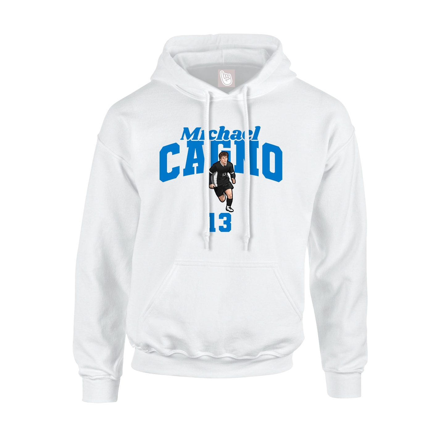 Hoodie — Signature Arch in White