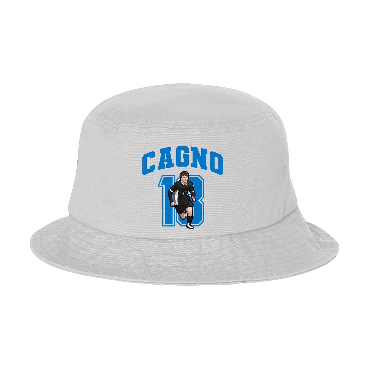 Bucket Cap — Number in White