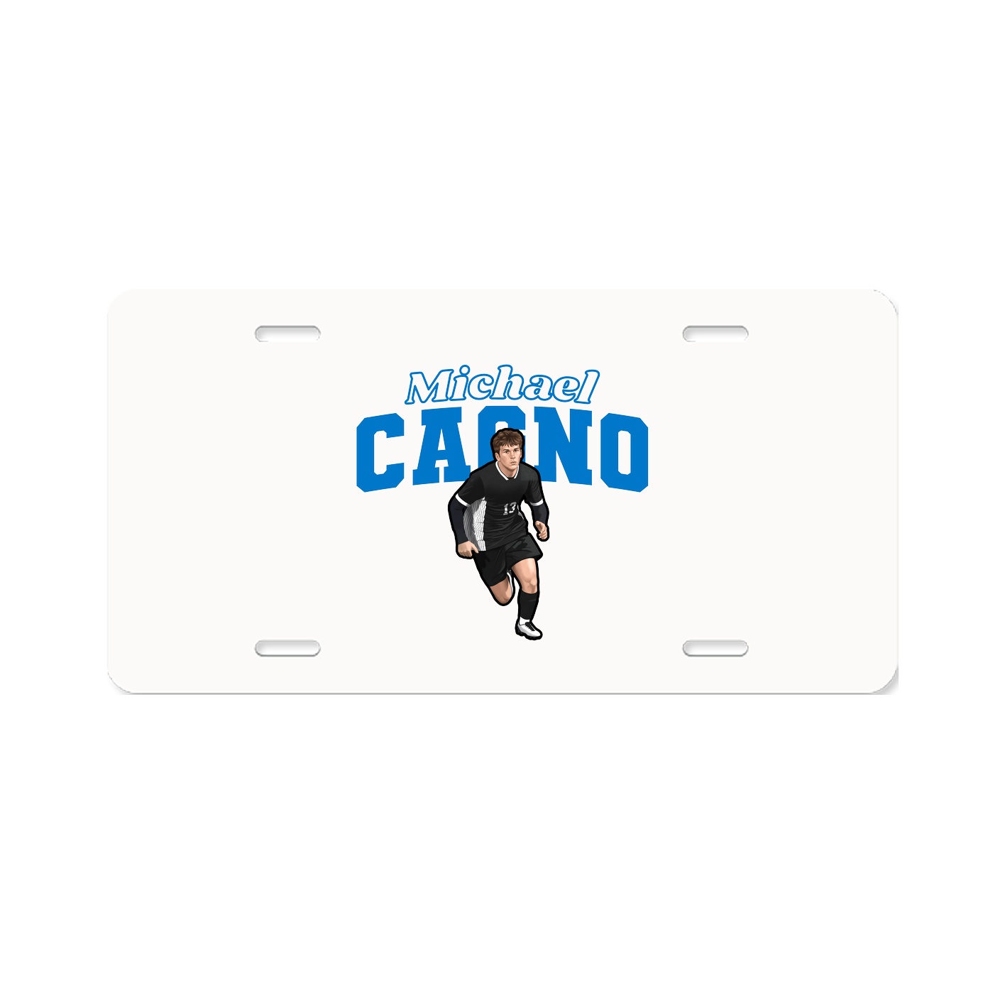 License Plate — Name Arch in Classic