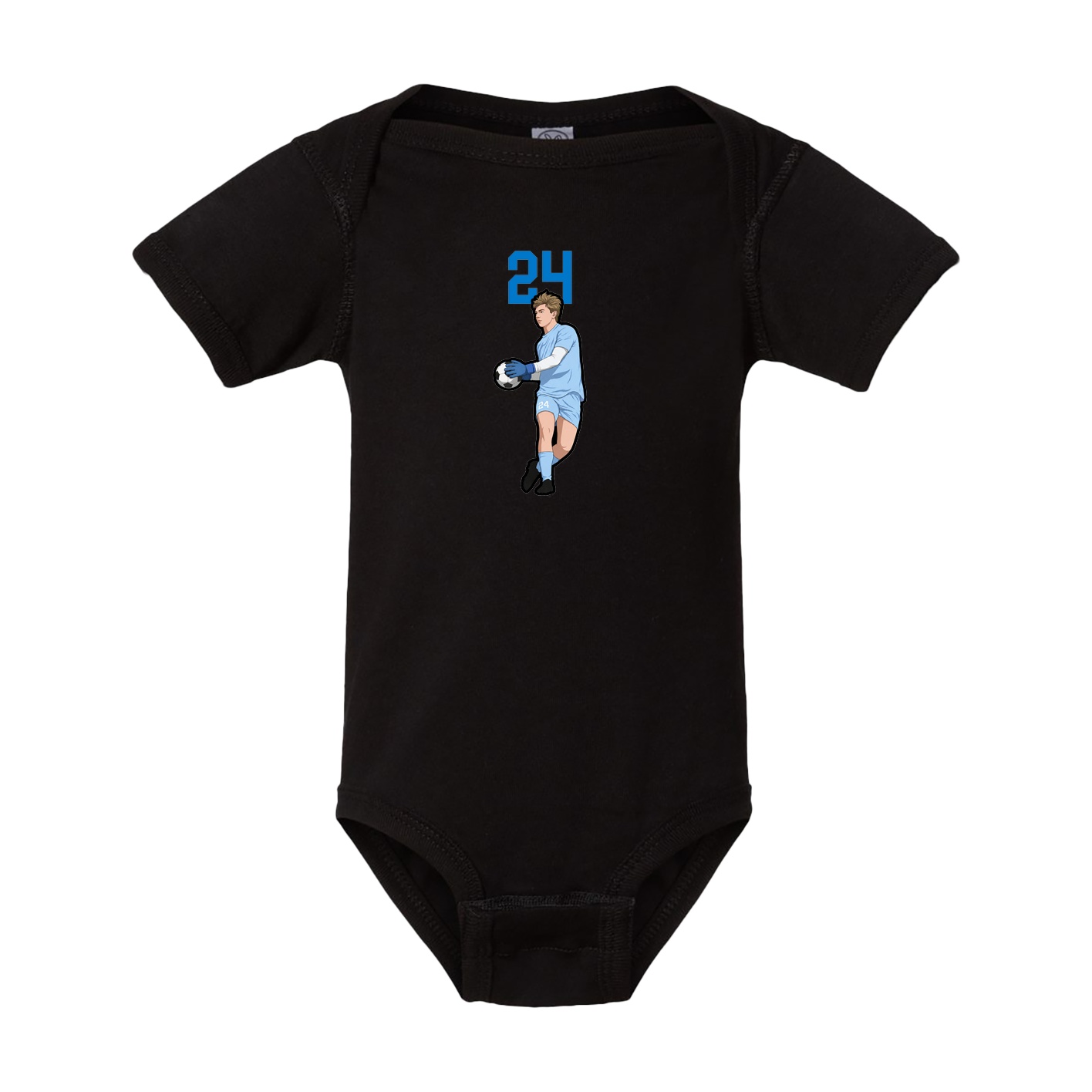 Baby Onesie — Number Top in Black
