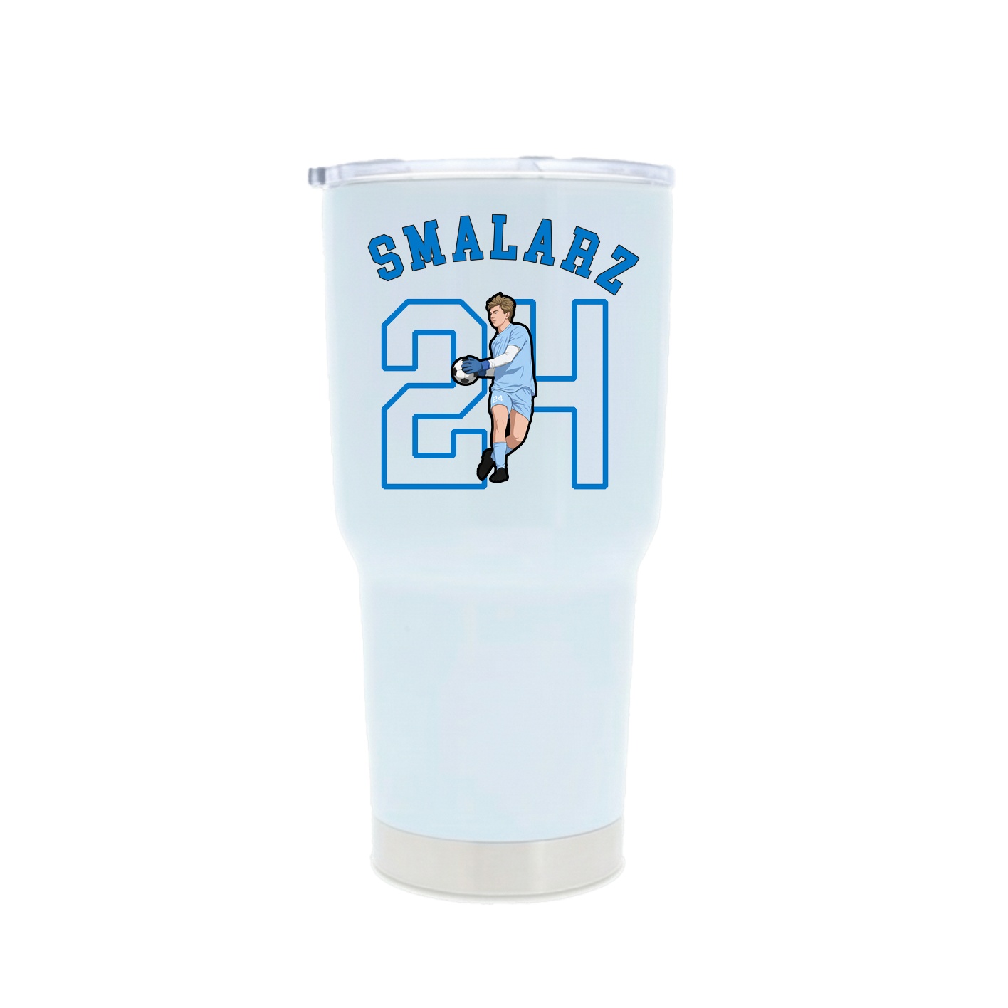 30oz Stainless Steel Tumbler — Shirsey Arch in White