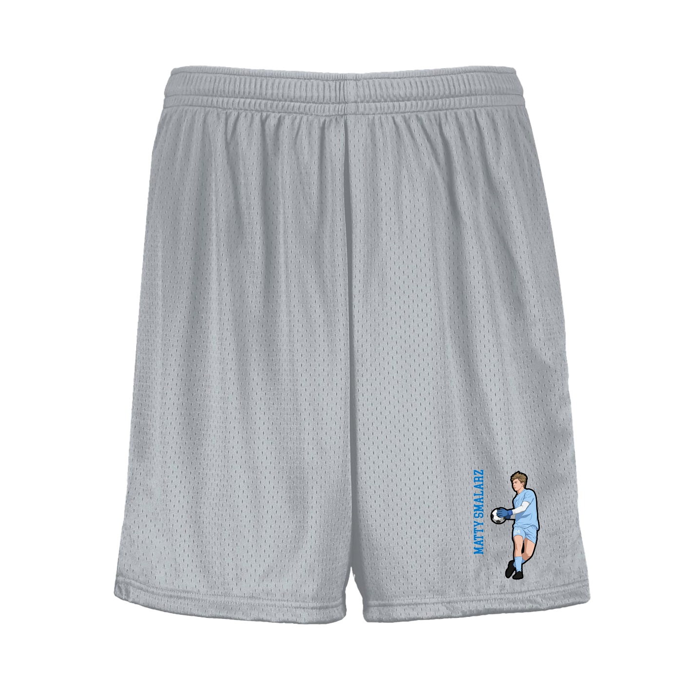 Shorts — Name Vertical in Silver